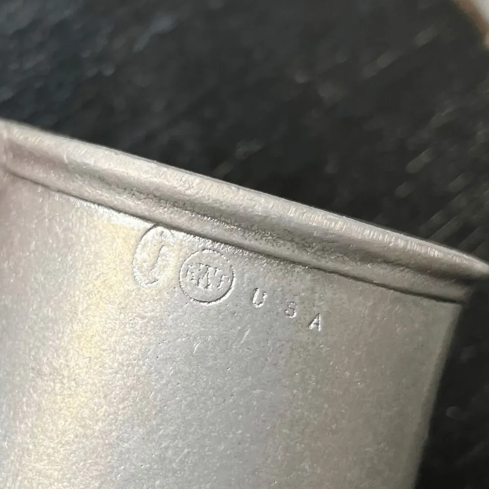 Vintage Pewter Wilton Armetale Alphabet Tankard Mug USA Decor Kids